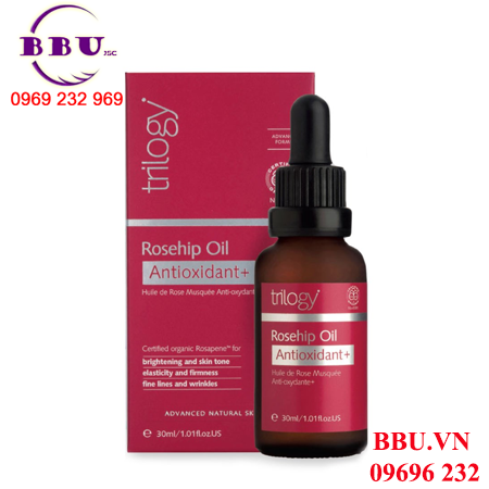 Tinh chất làm mờ vết nhăn trilogy rosehip oil