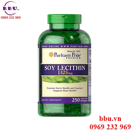 Tinh chất mầm đậu nành puritans pride soy lecithin 1200mg 250 viên của mỹ