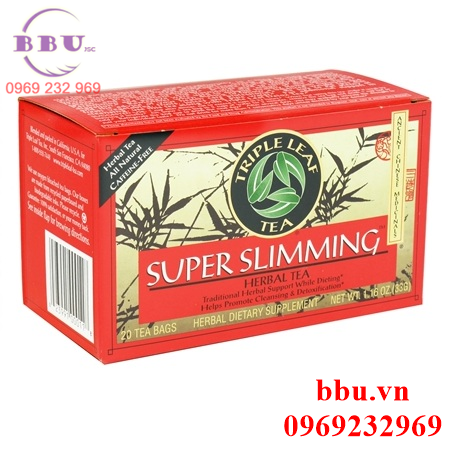 Trà giảm cân triple leaf tea super slimming 20 gói của mỹ