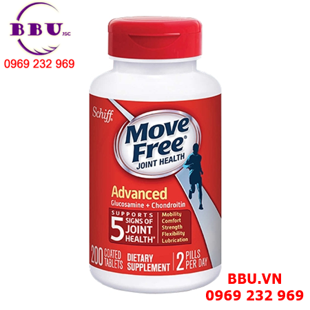 Viên uống bổ khớp schiff move free joint health advanced 200 viên của mỹ