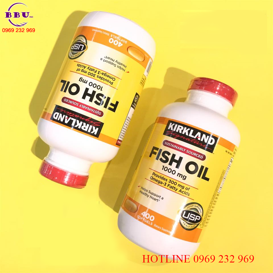Viên uống dầu cá kirkland signature omega 3 fish oil