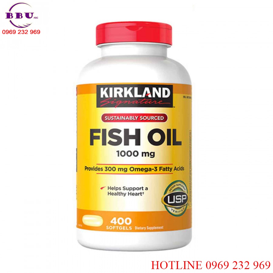 Viên uống dầu cá kirkland signature omega 3 fish oil