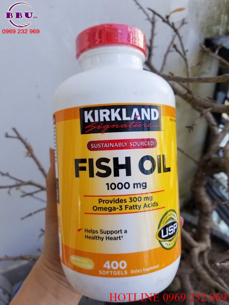 Viên uống dầu cá kirkland signature omega 3 fish oil