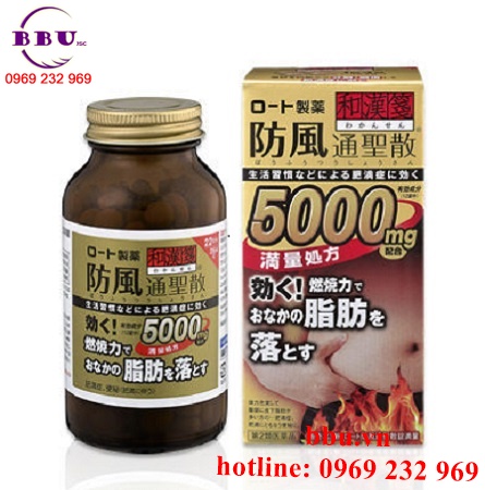 Thuốc uống giảm cân, giảm mỡ bụng rohto 5000mg