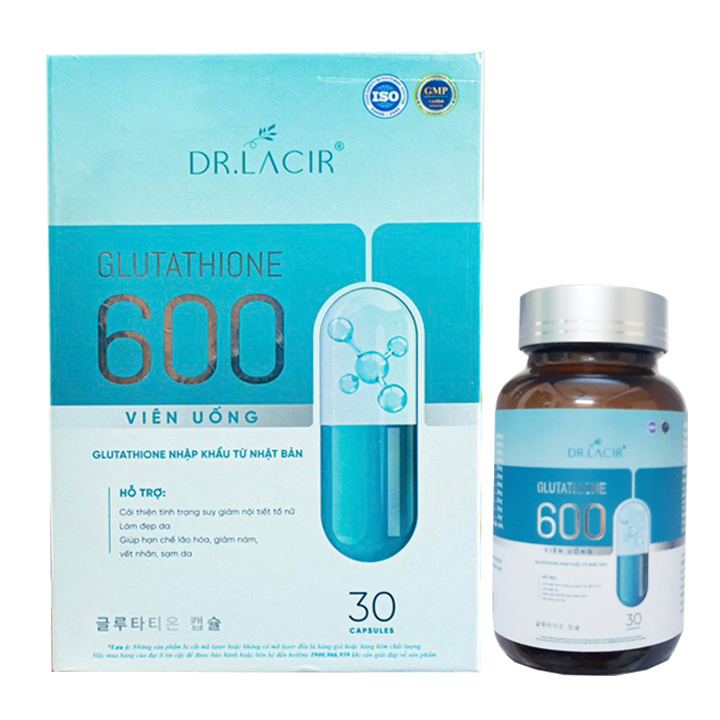 Cải thiện sắc đẹp phái nữ viên uống glutathione 600 dr lacir