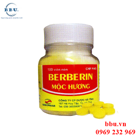 Viên uống tốt cho đường tiêu hóa berberin mộc hương