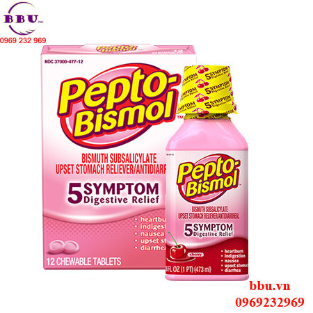 Viên uống trị các triệu chứng liên quan dạ dày pepto-bismol