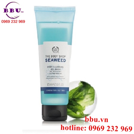 Sữa rửa mặt the body shop seaweed deep cleansing gel wash