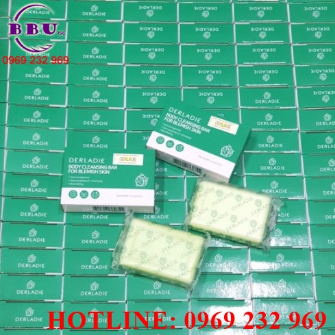 Xà phòng giảm mụn derladie body cleansing bar for blemish skin 50g
